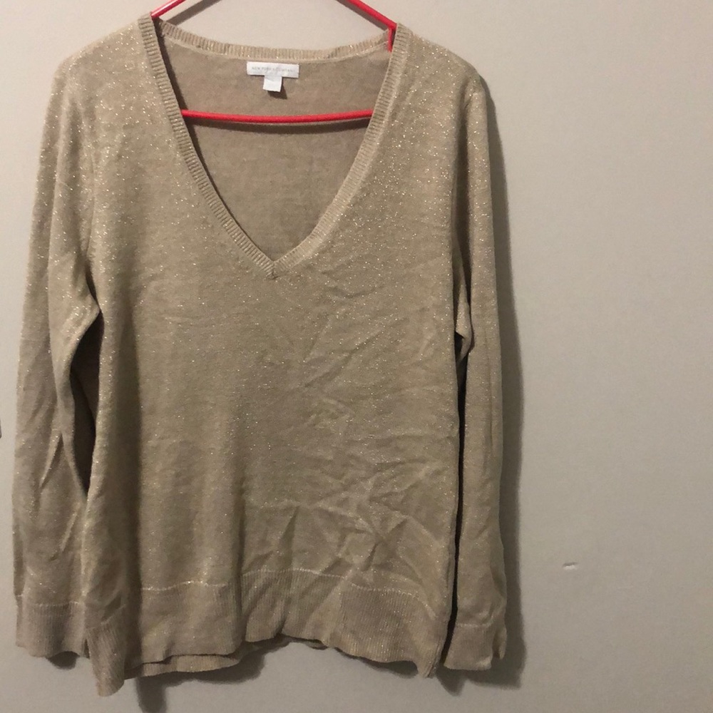 Gold sparkly sweater